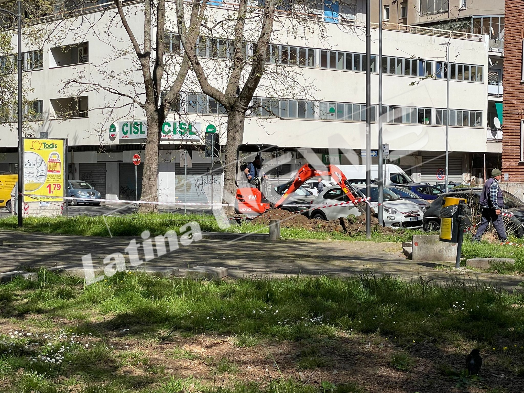 riqualificazione verde via don morosini latina