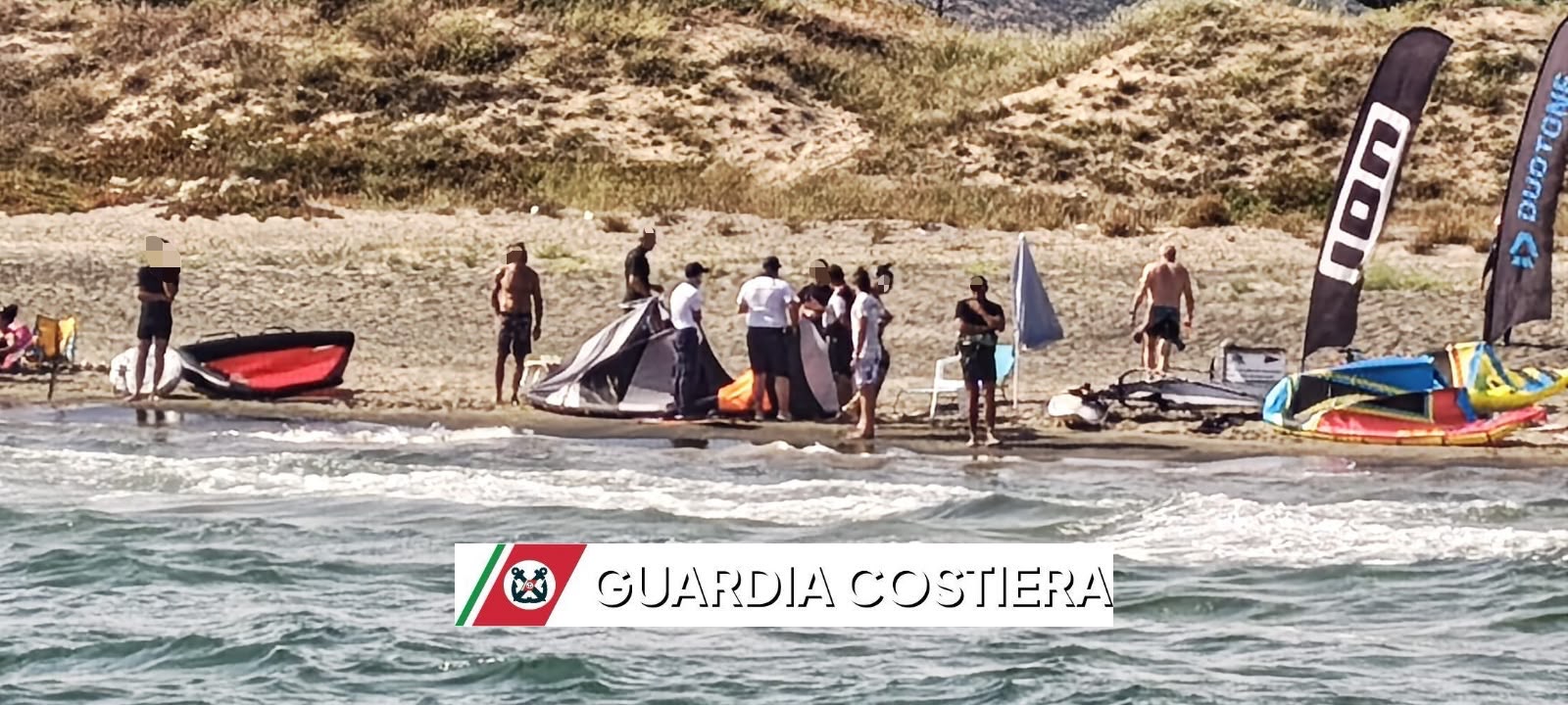 kite surf fondi guardia costiera
