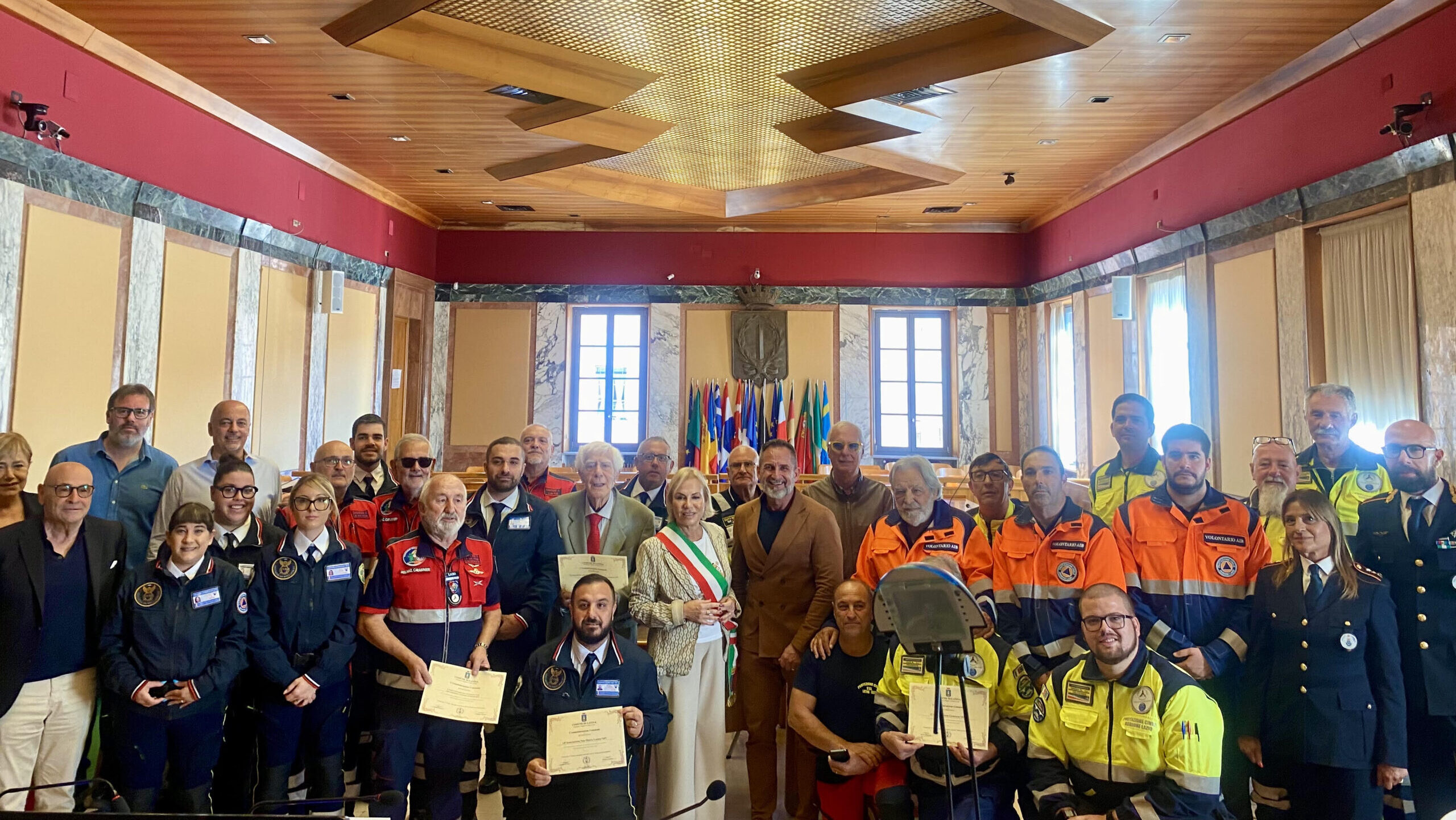 protezione civile latina riconoscimento